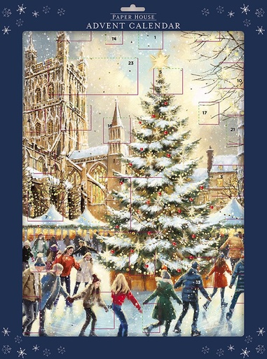 [AL-XCAL-1-AC0004] Advent Cal Lge Poster-Skating Around the Tree