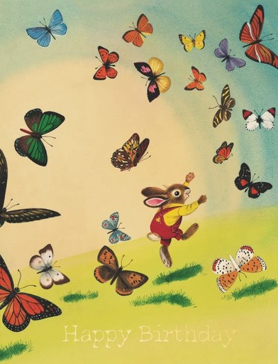 [RC-C-RSC3495] Card-Card-Bunny And Butterflies