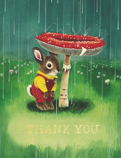 [RC-C-RSC3499] Card-Bunny And Mushroom