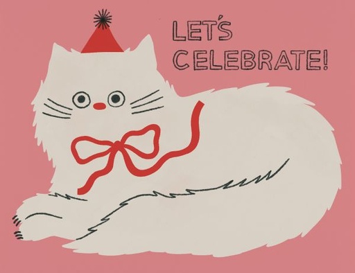 [RC-C-HAN3471] Card-Let's Celebrate Cat