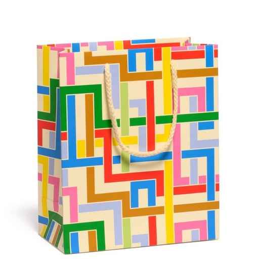[RC-W-WBM-RCC3434] Gift Bag Medium-Colour Maze