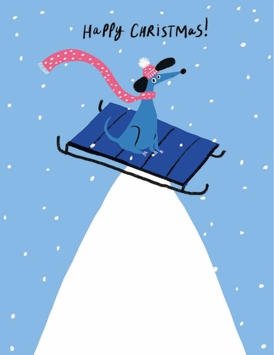 [BB-XC-0708] Card-Dog Sled