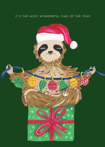[HC-XC-477] Card-Sloth Xmas