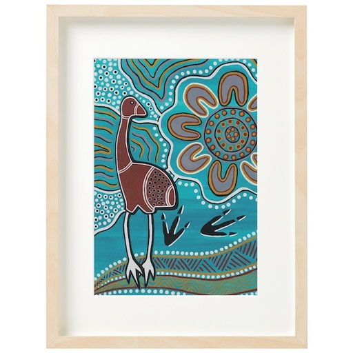 [AB-LW-BI009] Art Print-Mother Emu