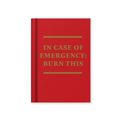 [OD-STN-OD-6-A7-14320] Hard Cover Tiny Notebook-In Case of Emergency