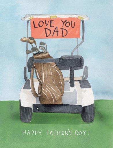 [EF-CFD-SP0566] Card-Golf Cart Dad
