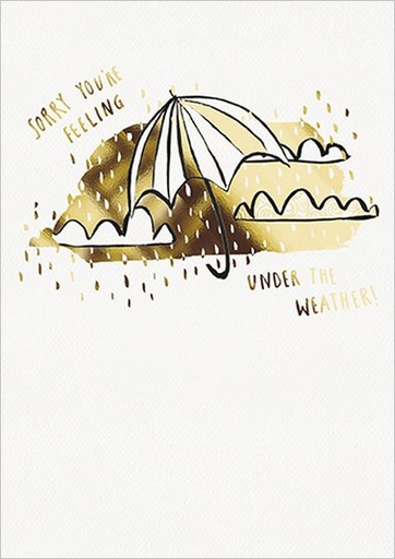 [GB-C-GH0498] Foil Card-Under The Weather
