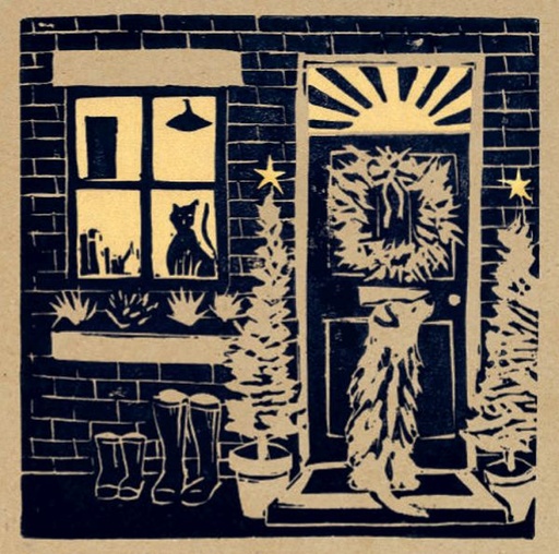 [CD-XCP-9-26] Card Pack of 6-Returning From The Christmas Walk