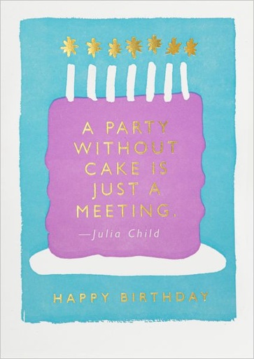 [AV-C-QP745] Foil Card-A Party Without Cake