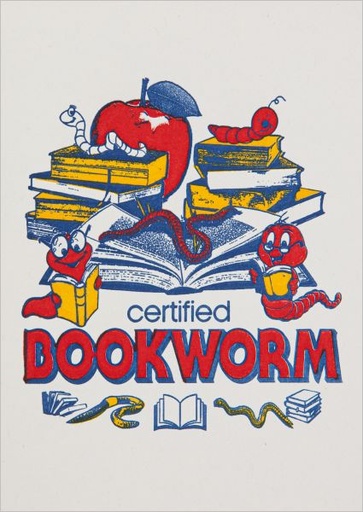 [AV-C-QP747] Card-Bookworm