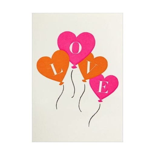 [AV-MC-AP391] Mini Card-Love Balloons