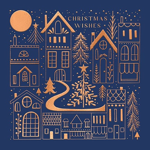 [AL-XC-GXRIIG308] Card-Christmas Village