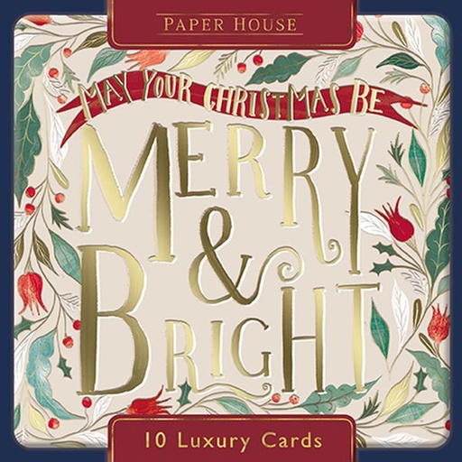 [AL-XCP-PSPP0011] Boxed Card Park of 10-Merry & Bright