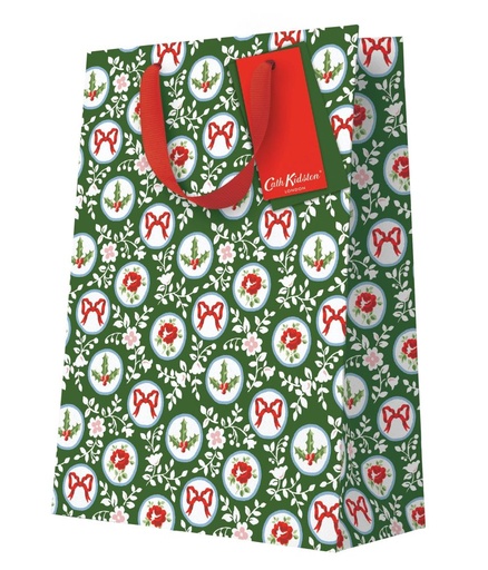 [CK-XWBL-13550] Gift Bag Large-Holly and Roses