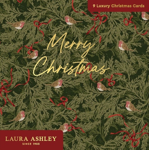 [LA-XCP-13571] Boxed Card Pack of 9 (3 designs)-Laura Ashley