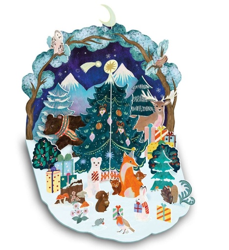 [OD-XCAL-CM13985] 3D Pop-Up Advent Cal-Woodland Animals