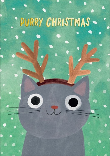 [OD-XC-ARZ12899] Foil Card-Reindeer Kitty