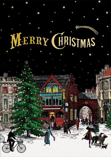 [OD-XC-CW13563] Foil Card-Christmas Village