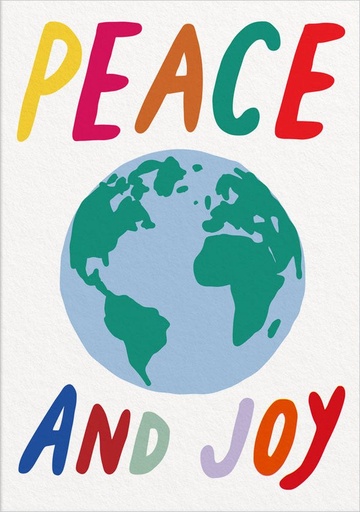 [OD-XC-HAR12777] Card-Peace And Joy Christmas Card