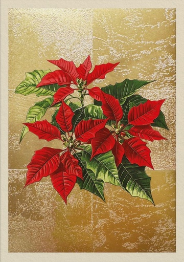 [OD-XC-NW13506] Foil Card-Poinsettia