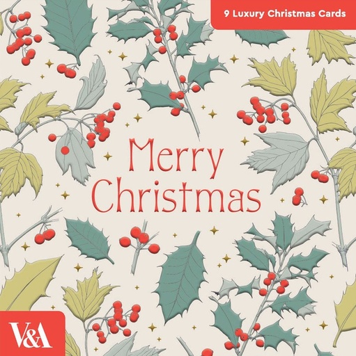[OD-XCP-VA13569] Boxed Card Pack of 9 (3 designs)-Festive Foliage