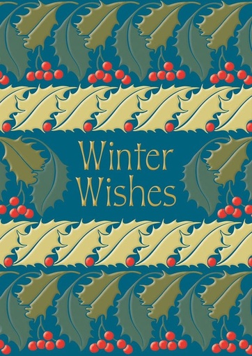 [OD-XC-VA13467] Foil Card-Winter Wishes Teal Holly