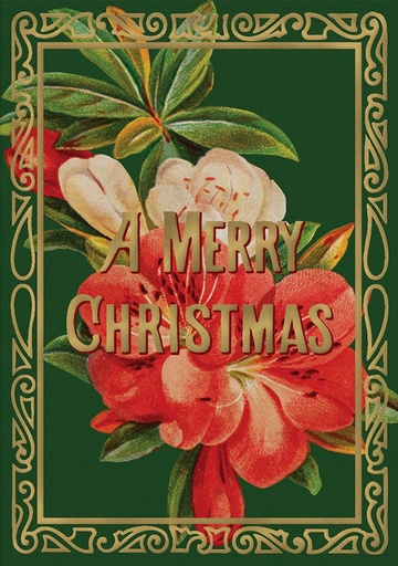 [OD-XC-VA13797] Foil Card-A Merry Christmas Flower