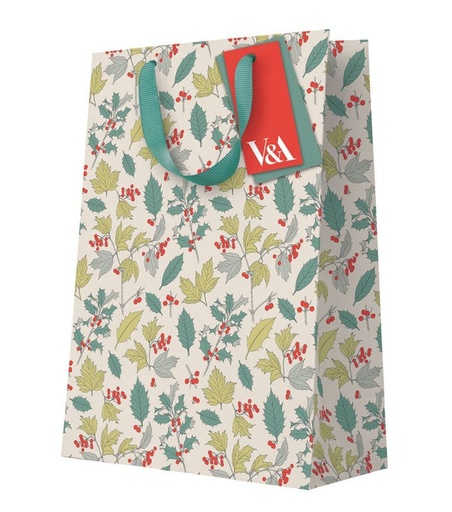 [OD-XWBL-VA13381] Gift Bag Large-Holly & Berries