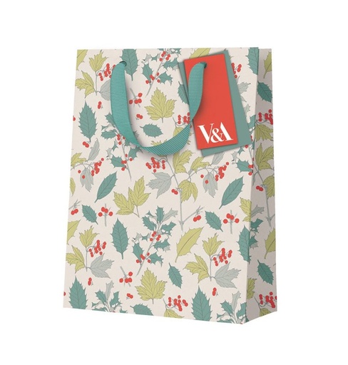 [OD-XWBM-VA13382] Gift Bag Medium-Holly & Berries