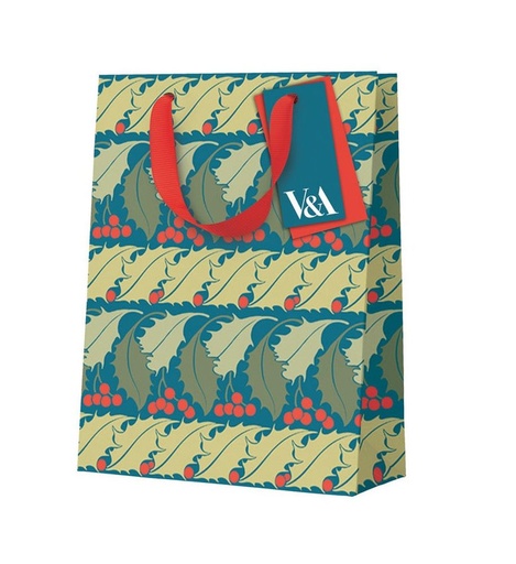 [OD-XWBM-VA13514] Gift Bag Medium-Holly Stripes