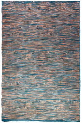 [GI-GSP461-90] Wrap-Wavy Lines Copper on Teal