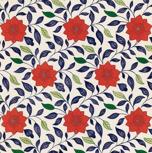 [MC-C-OR-VE035] Card-Flower Red