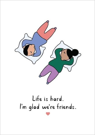 [KW-C-PLV101] Card-Glad We're Friends