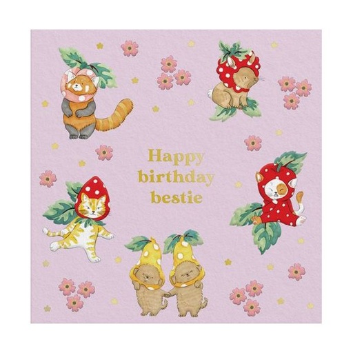 [CK-MC-14272] Mini Foil Card-Bestie Birthday