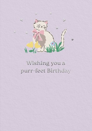 [CK-C-14402] Foil Card-Purr-fect Birthday