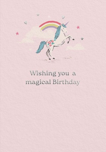 [CK-C-14405] Cath Kidston Foil Card-Unicorn Magic