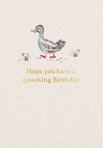 [CK-C-14408] Foil Card-Quacking Birthday