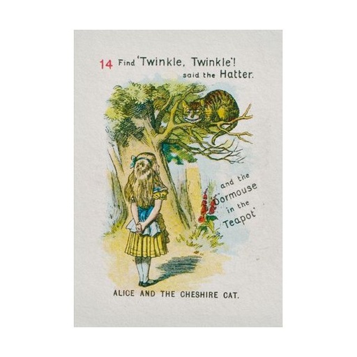 [OD-MC-VA14363] Mini Card-Alice And The Cheshire Cat