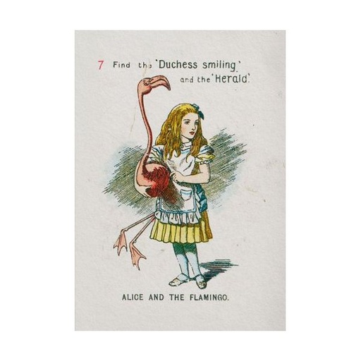 [OD-MC-VA14365] Mini Card-Alice And The Flamingo