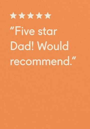 [OD-CFD-TP12566] Card-Five Star Dad