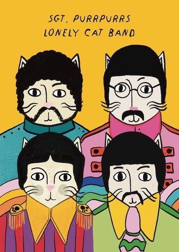 [NG-CC-BE101] Card-Sgt Purrpurrs Lonely Cat Band
