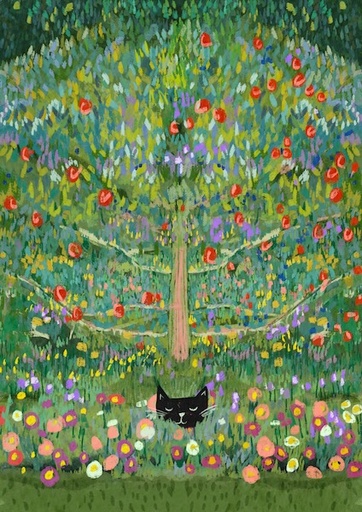 [NG-CC-GK103] Card-Klimt Apple Tree