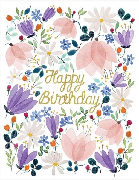 [RC-C-ANN1520F] Foil Card-Birthday Whispers