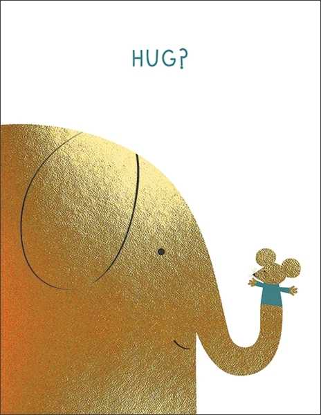 [RC-C-BLA1595F] Foil Card-Elephant Hugs