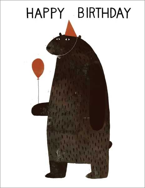 [RC-C-JON0900] Card-Party Bear