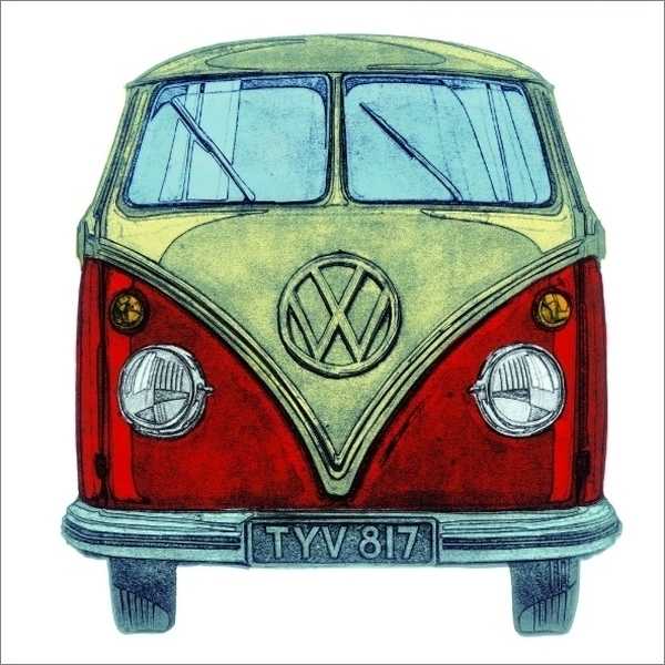[AL-BG7709] Card-VW Camper Van