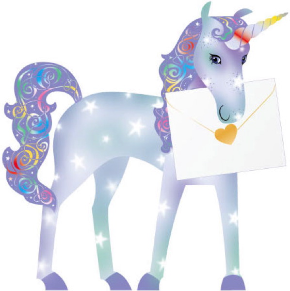 [SD-UC132] 3D Card-Unicorn