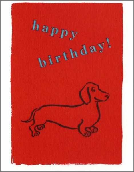 [AV-MC-AP186] Mini Card-Happy Birthday Dog