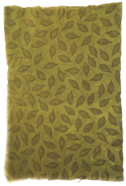 [GI-GSD005-35] Wrap-Leaves On Olive Embossed