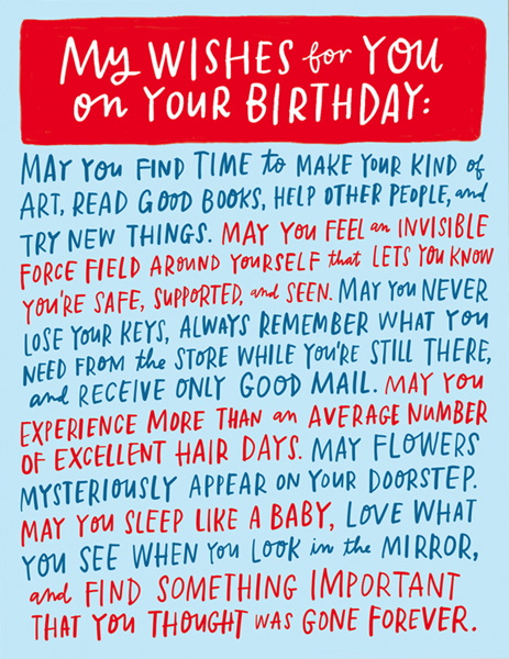[EM-C-02488] Card-Wishes For Your Birthday